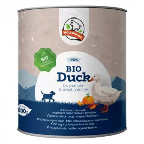 Farkaskonyha párolt menü kutyaeledel - bio kacsa 800g