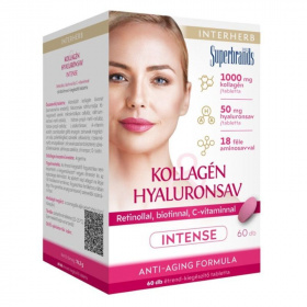 Interherb Kollagén Hyaluronsav tabletta - intense 60db