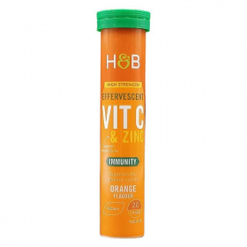 H&B C+Cink pezsgőtabletta (narancs) 20db