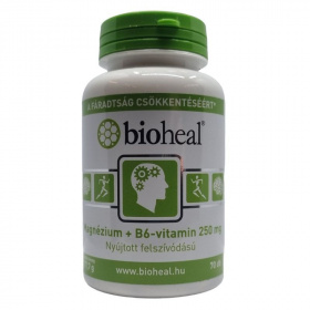 Bioheal Magnézium + B6-vitamin 250mg nyújtott felszívódású tabletta 70db