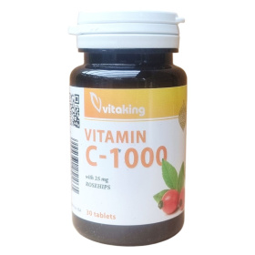 Vitaking Vitamin C-1000 tabletta - csipkebogyóval 30db