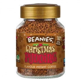 Beanies instant kávé christmas pudding 50g