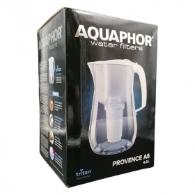 Aquaphor vízszűrő kancsó - Provence (fekete, A5 szűrőbetéttel) 1db