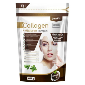 Jutavit Collagen + Hialuron komplex kollagén por - csokoládé 407g