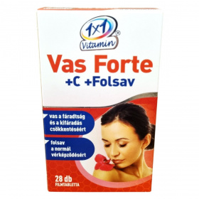 1x1 Vitamin Vas Forte + C-vitamin + folsav étrend-kiegészítő filmtabletta 28db