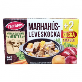 Thymos nátrium glutamát mentes marhahús leveskocka (6+2db) 8db