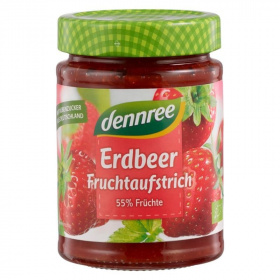 Dennree bio lekvár eperből 55% gyümölcstartalommal 340g