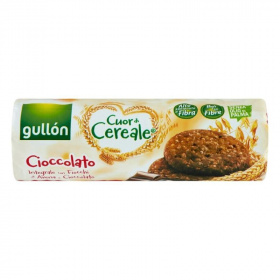 Gullón élelmi rostban gazdag gabonakeksz csokoládéval 280g
