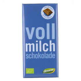 Dennree bio tejcsokoládé 100g