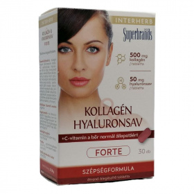 Interherb Kollagén Hyaluronsav tabletta - forte 30db