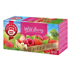 Teekanne World of Fruits Wild Berry eper-málna gyümölcstea (20x2,25g) 20db