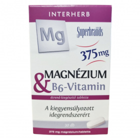 Interherb magnézium 375mg+b6-vitamin 30db