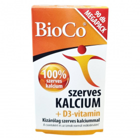 BioCo szerves Kalcium + D3-vitamin Megapack tabletta 90db