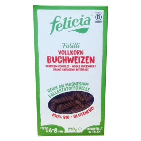 Felicia bio gluténmentes hajdina száraztészta - fusilli 250g