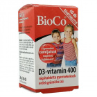 BioCo D3-vitamin 400 rágótabletta gyermekeknek 60db 