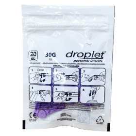 Dcont Droplet Personal Lancets steril egyszer használatos vérvételi lándzsa 20db