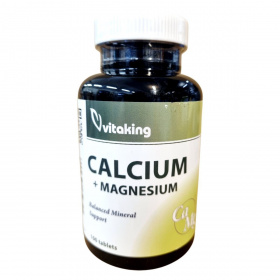 Vitaking Calcium 500mg + Magnezium 250mg tabletta 100db