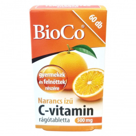 BioCo Narancs ízű C-vitamin 500 mg rágótabletta 60db