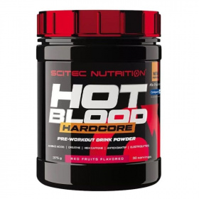 Scitec hot blood hardcore por piros gyümölcsös 375g