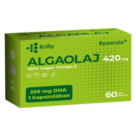 Krilly Algaolaj (420mg) 100% Vegán Omega-3 kapszula 60db