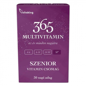 Vitaking 365 Multivitamin Szenior csomag 30db