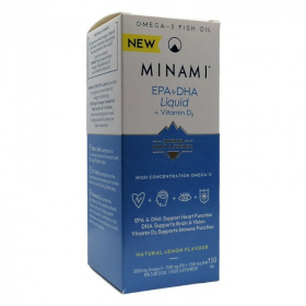 Minami DHA+EPA Liquid + Vitamin D3 Omega-3 halolaj 150ml