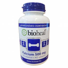Bioheal Kalcium 500mg + D3-vitamin + K2-vitamin tabletta 70db
