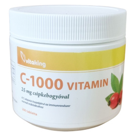 Vitaking Vitamin C-1000 25mg csipkebogyóval tabletta 200db
