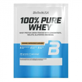 BioTechUSA 100% pure whey karamell-cappucino fehérje por 28g