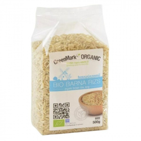 GreenMark bio hosszúszemű barna rizs 500g