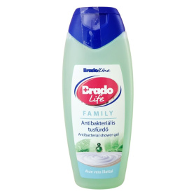 BradoLife antibakteriális tusfürdő - aloe vera 400ml