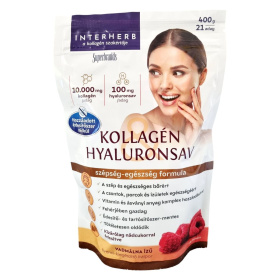 Interherb Kollagén Hyaluronsav italpor - vadmálna ízű 400g