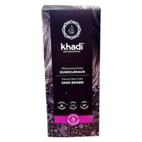 Khadi bio (sötétbarna) növényi hajfesték por 100g