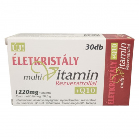 Életkristály vitamin étrend-kiegészítő tabletta rezveratrollal+Q10 30db