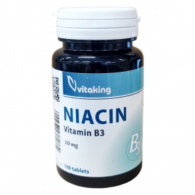 Vitaking Niacin vitamin B3 10mg tabletta 100db