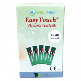 Wellmed Easy Touch vércukorszint mérő tesztcsík 25db
