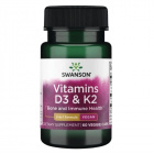 Swanson D3+K2 vitamin 2000NE+75mcg növényi kapszula 60db 