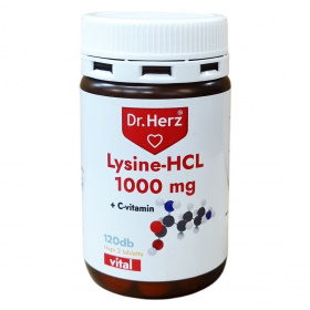 Dr. Herz Lysine-HCL 1000mg + C-vitamin tabletta 120db