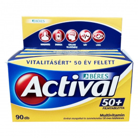 Béres Actival 50+ multivitamin filmtabletta 90db