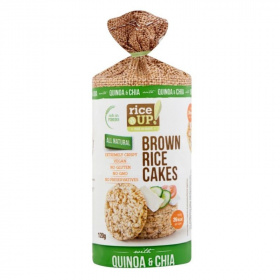 Rice Up barna rizses puffasztott szelet - chia mag-quinoa 120g