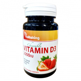 Vitaking Vitamin D3 2000IU epres rágótabletta 90db