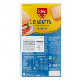 Schär gluténmentes elősütött ciabatta zsemle (4x50g) 4db