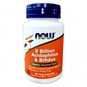 Now 8 Billion Acidophilus and Bifidus kapszula 60db