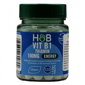 H&B B1-vitamin (100mg) tabletta 120db