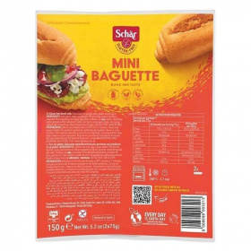 Schär gluténmentes elősütött mini bagett (2x75g) 2db