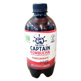 Captain Kombucha fermentált zöld tea ital - gránátalma 400ml