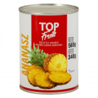 Top Fruits ananász - szeletelt 565g 