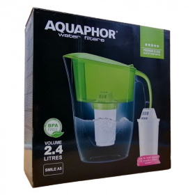 Aquaphor vízszűrő kancsó - Smile (fehér, A5 szűrőbetéttel) 1db