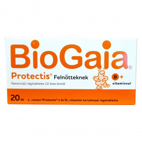 Biogaia (ProTectis) Felnőtteknek rágótabletta (narancs ízű) 20db
