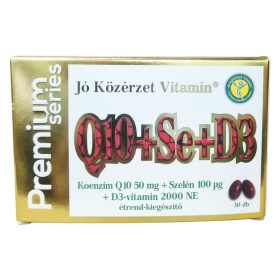Jó Közérzet koenzim Q10+szelén+D3 prémium lágyzselatin kapszula 30db